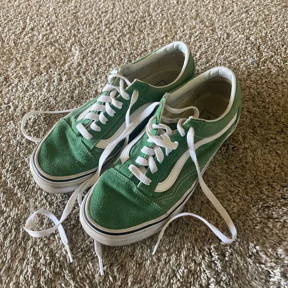 Green Old Skool Vans - Picture 7 of 10